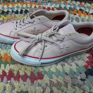 ONE STAR NEW HERITAGE BARELY ROSE/GYM RED/WHITE